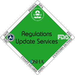 Regulations Update Services LLC - Commercial Suppliers of Hazardous Materials Regulatory and Emergency Response Materials